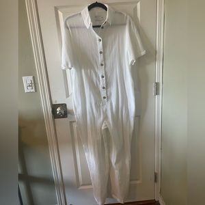 ASOS Design Button Up Shirt Jumpsuit